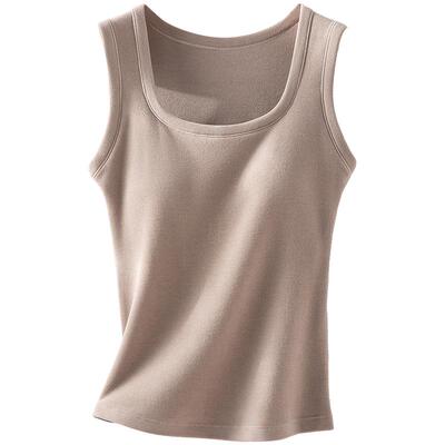 德绒发热蚕丝蛋白收副乳背心女