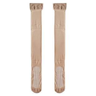 永春长筒袜女夏季超薄高筒过膝美腿防勾丝脚尖透明任意剪丝袜