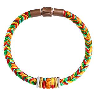 莫尘青丝五彩手绳男编头发原创设计九乘迦叶金刚结本命年情侣手链