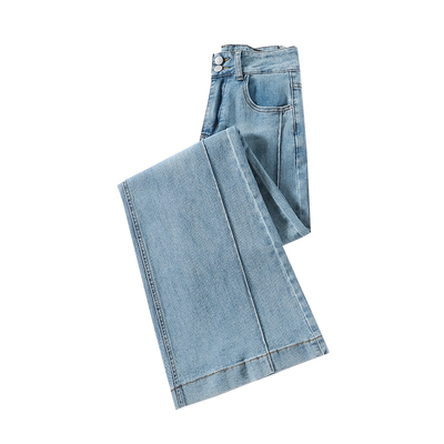 今年流行梧桐裤女牛仔裤阔腿裤