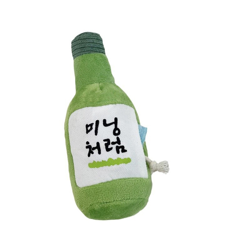 宠物磨牙啃咬bb叫可爱酒瓶发声藏食闻嗅玩具刺球比熊泰迪狗狗玩具