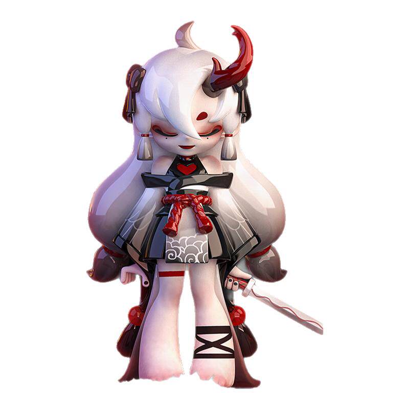 病娇少女二代盲盒撕掉标签系列潮玩手办暗黑公仔玩具礼物桌面摆件