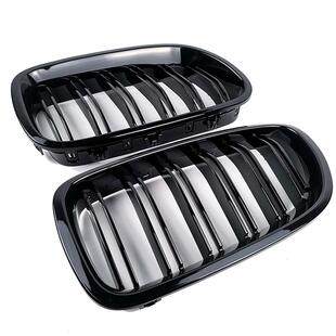 适装5系宝马F10中网F18黑525i发光535GT牛角F11款520i尾翼F07格栅