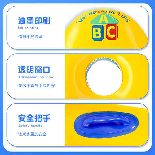 儿童冲浪板加厚游泳浮漂板戏水浮排加大小孩游泳圈泳池滑水板趴板