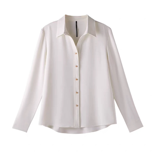 古蒂歌气质紫色衬衫女设计感小众醋酸衬衣2026春季新长袖法式上衣