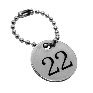 餐厅棋牌室水杯茶杯号码牌数字牌不锈钢金属小吊牌编号记号牌定制