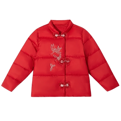 笛莎官方旗舰店女童羽绒服冬装