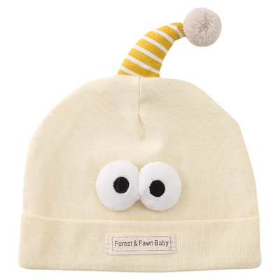 新生儿帽子春秋薄款护囟门胎帽男女宝宝小月龄防风套头婴儿纯棉帽