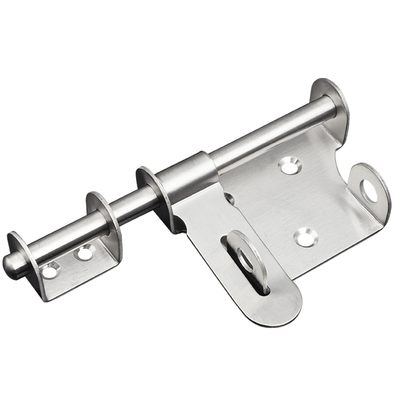 不锈钢插销明装带锁扣防盗