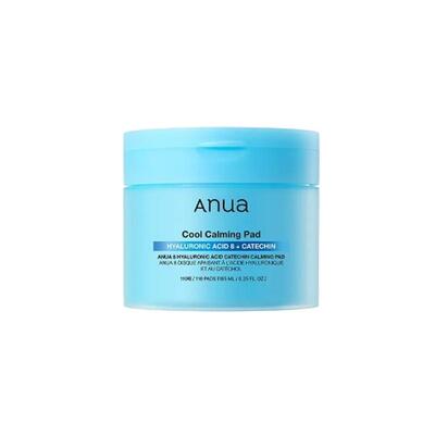 韩国直邮ANUA SKIN8透明质酸舒缓棉片185ml/110片正品