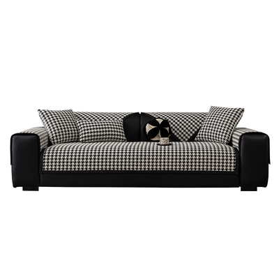 千鸟格沙发垫轻奢高级感防滑坐垫