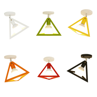 阁楼储物间斜尖顶吸顶灯北欧玄关楼梯过道走廊角落阳台木艺LED灯