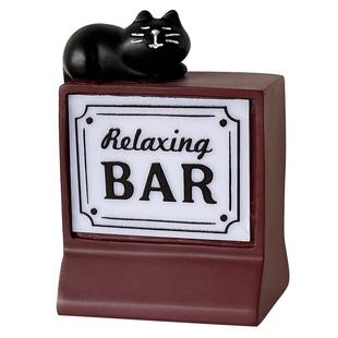 日式猫咪酒吧小夜灯生日礼物复古迷你桌面氛围装饰摆件咖啡吧台