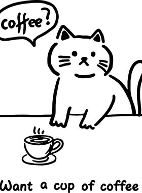 创意简约猫咖奶茶店装饰玻璃贴纸