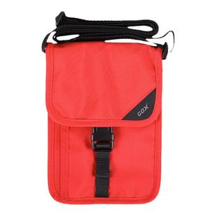 GOX防盗翻盖斜挎护照机票夹证件包收纳包防泼水大容量旅行手机袋