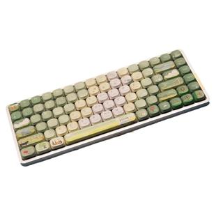 兰亭集序FC高度键帽矮轴机械键盘PBT键帽五面热升华ADA