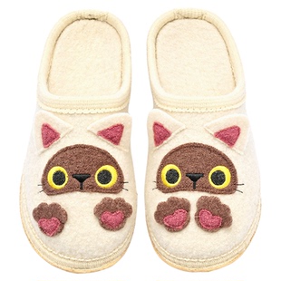 TOFUYOU羊毛家居拖鞋女2025新款秋冬季居家室内防滑保暖棉拖静音