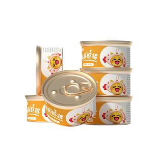 猫大圣L6小金罐猫罐头鸡肉金枪鱼白肉罐头营养幼成猫咪零食80g6罐