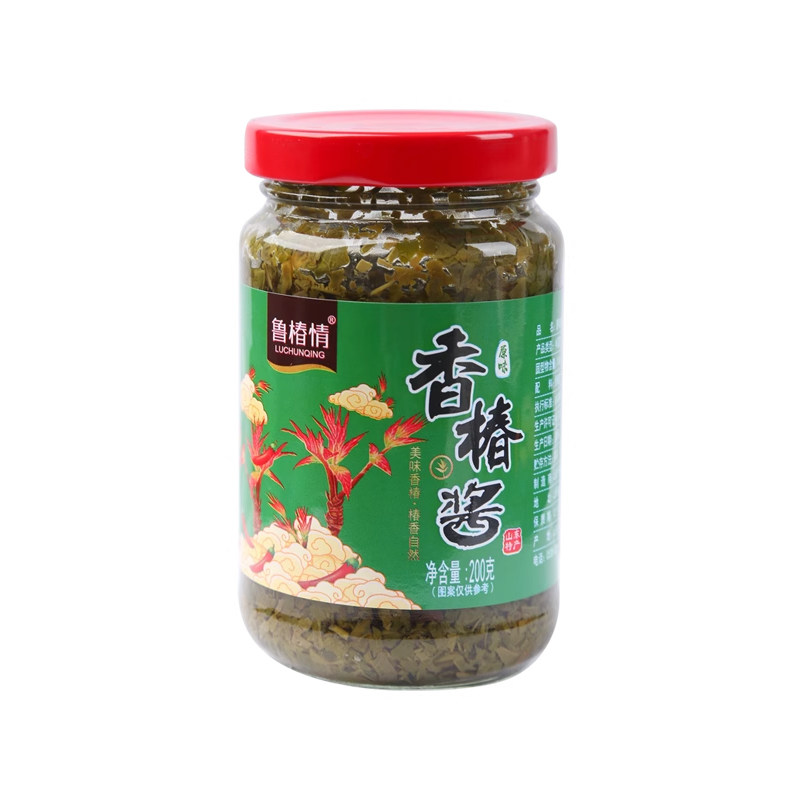 香椿酱山东泰山特产新鲜头茬嫩芽红油香春原味香辣瓶装素食下饭菜