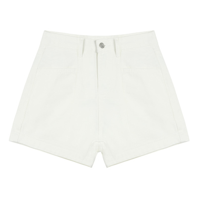 牛仔短裙高腰阔腿热裤