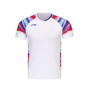 Lining李宁AAYW042羽毛球服男女运动大赛短袖T恤速干透气AAYW041