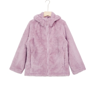 雪中飞2026春装新款女士珊瑚绒外套夹克防风保暖休闲户外舒适连帽