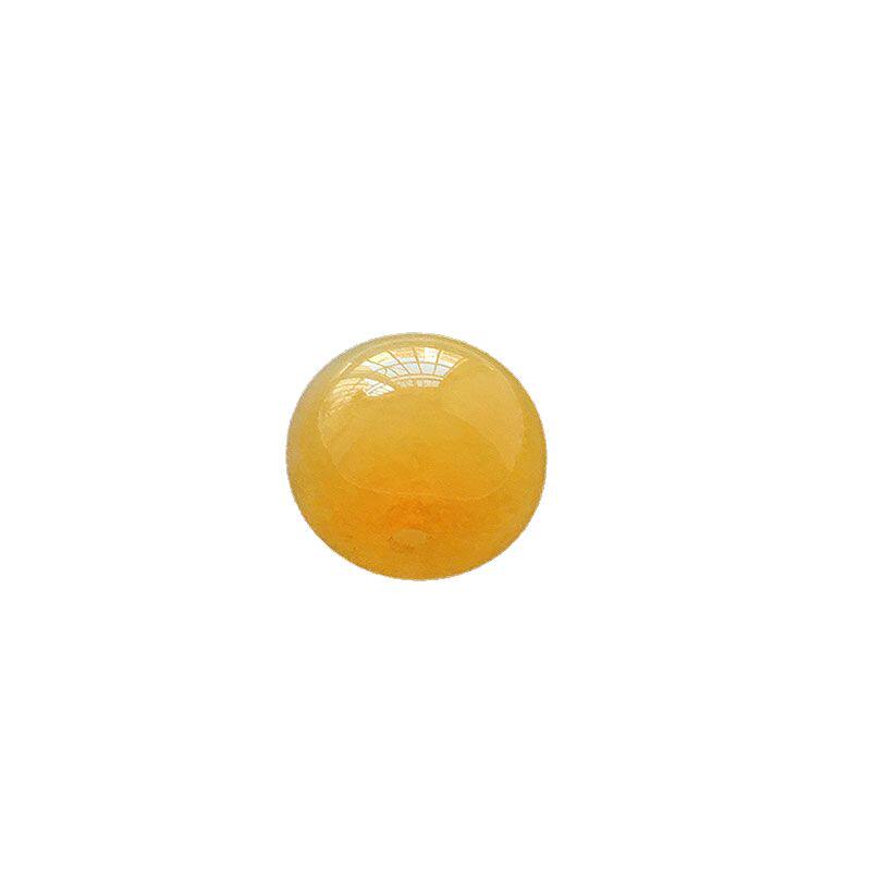 缅甸翡翠冰种黄翡多宝珠吊坠