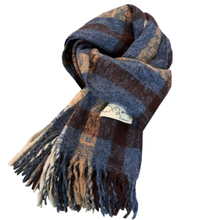 围巾女秋冬季高级氛围感2025新款加厚格子韩系保暖围脖男冬天礼物