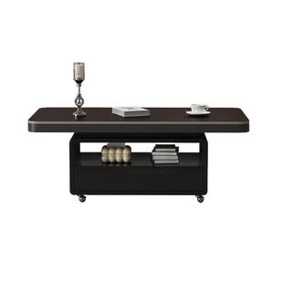 可移动茶几客厅家用高级感轻奢风小户型意式极简岩板茶台阳台茶桌