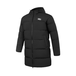 乔丹被窝三防羽绒服男士冬季新款中长款加厚保防风保暖鸭绒外套