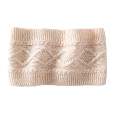 山羊绒发带帽子女两用秋冬辫子帽