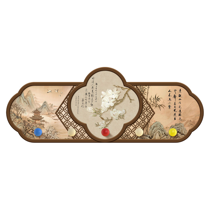 洞洞板装饰画入户门玄关衣帽挂钩