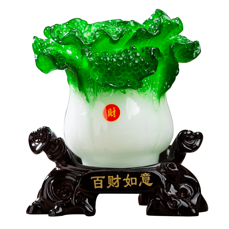 招财百财桌面摆件笔筒教师节礼物