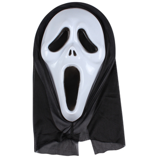 鬼节整人万圣节面具男全脸道具恐怖单片魔鬼尖叫骷髅鬼脸死神头套