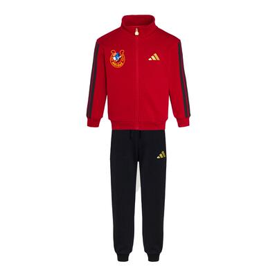 【自营】阿迪达斯童装新年款运动套装针织宽松长袖两件套KV6978