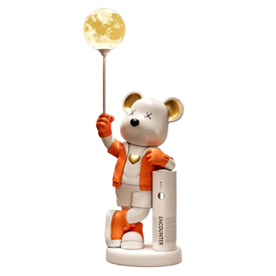 暴力熊落地摆件大型轻奢高档软装饰品创意客厅玄关办公室家居艺术