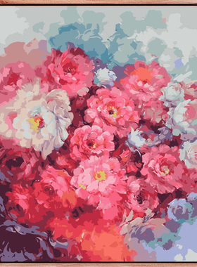 油情画意|数字油画diy油彩画花卉