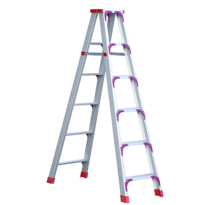 梯子人字梯家用折叠伸缩升降室内多功能铝合金加厚双侧工程梯合楼