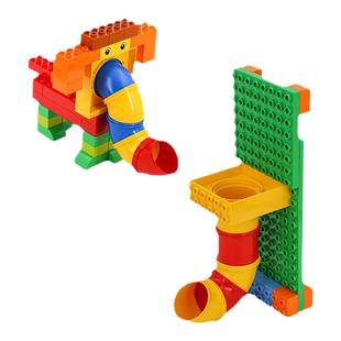 万格大颗粒积木9090机械齿轮9656百变工程45002管道9076教具玩具