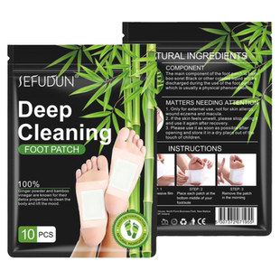 10 PCS Foot Patch Natural Cleansing Foot Pads艾草足膜足贴