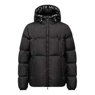 代购蒙口Montcla连帽哑光修身短款羽绒服鹅绒男款户外夹克外套