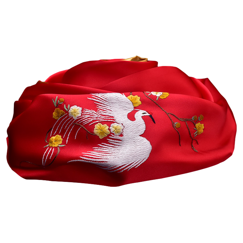 丝巾披肩两用妈妈款七夕节苏绣