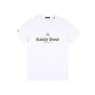 【抗勾丝】Raidy Boer/雷迪波尔男装2025年夏休闲刺绣短袖T恤7118