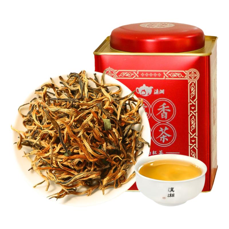 2025年滇紅茶葉云南鳳慶滇紅糯米香紅茶蜜香甜濃香型春茶200g罐裝