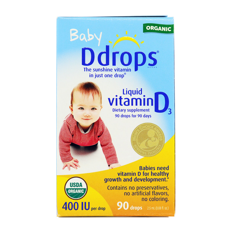 ddrops美国进口加拿大补钙滴剂