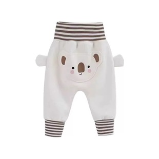 婴儿裤子春秋大pp裤高腰护肚秋冬季加绒屁屁裤男女童宝宝纯棉外穿