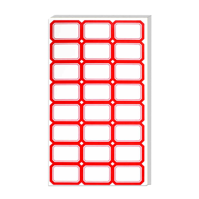 标签贴纸自粘性可手写办公分类便签姓名贴价格贴空白不干胶可定制可打印口取纸