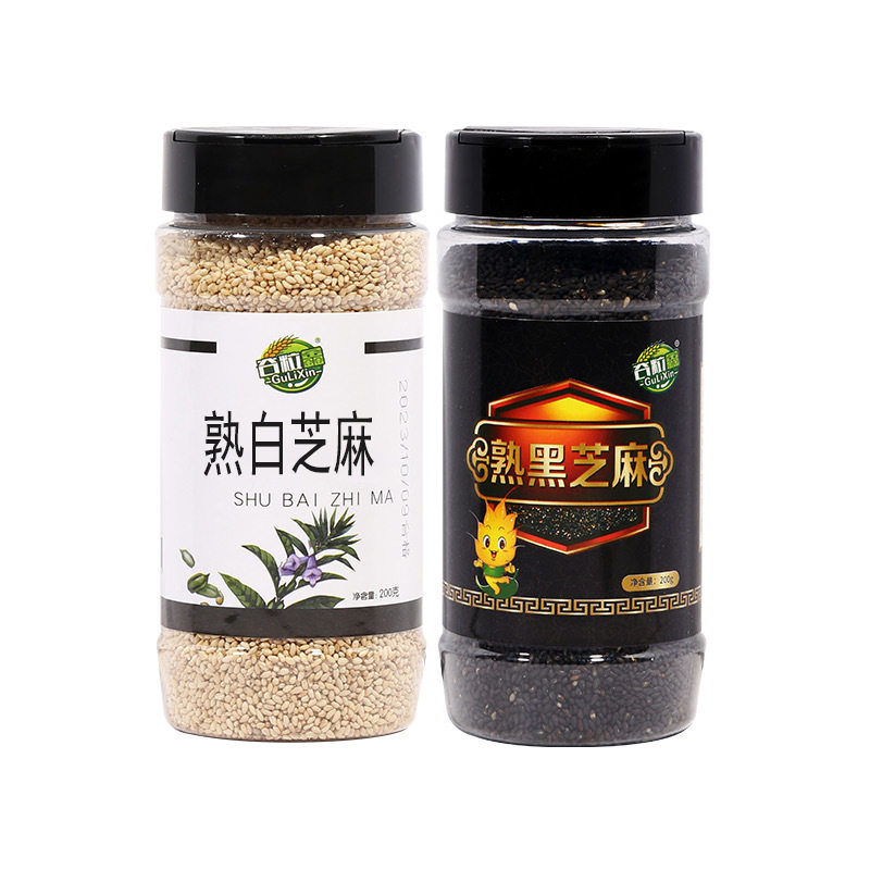 谷粒鑫原生熟制炒香黑芝麻