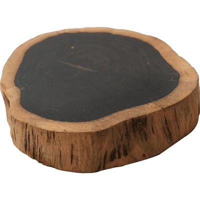 青沉茶壶托鸡翅木圆形镂空香炉