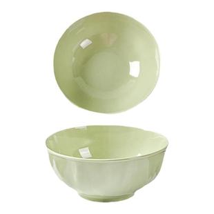 墨色奶油风米饭碗家用2026新款碗碟陶瓷碗盘套装好看的吃饭碗盘子